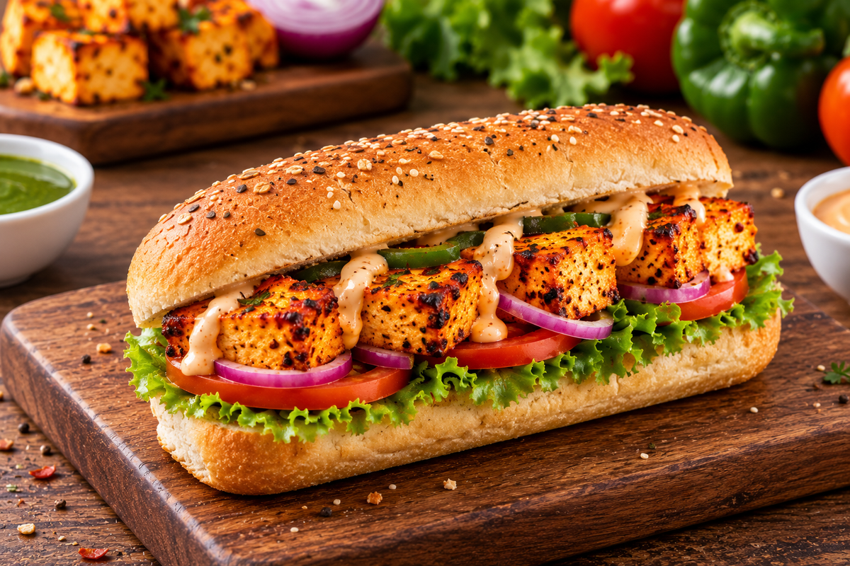 PANEER TIKKA SUBMARINE 6 INCH