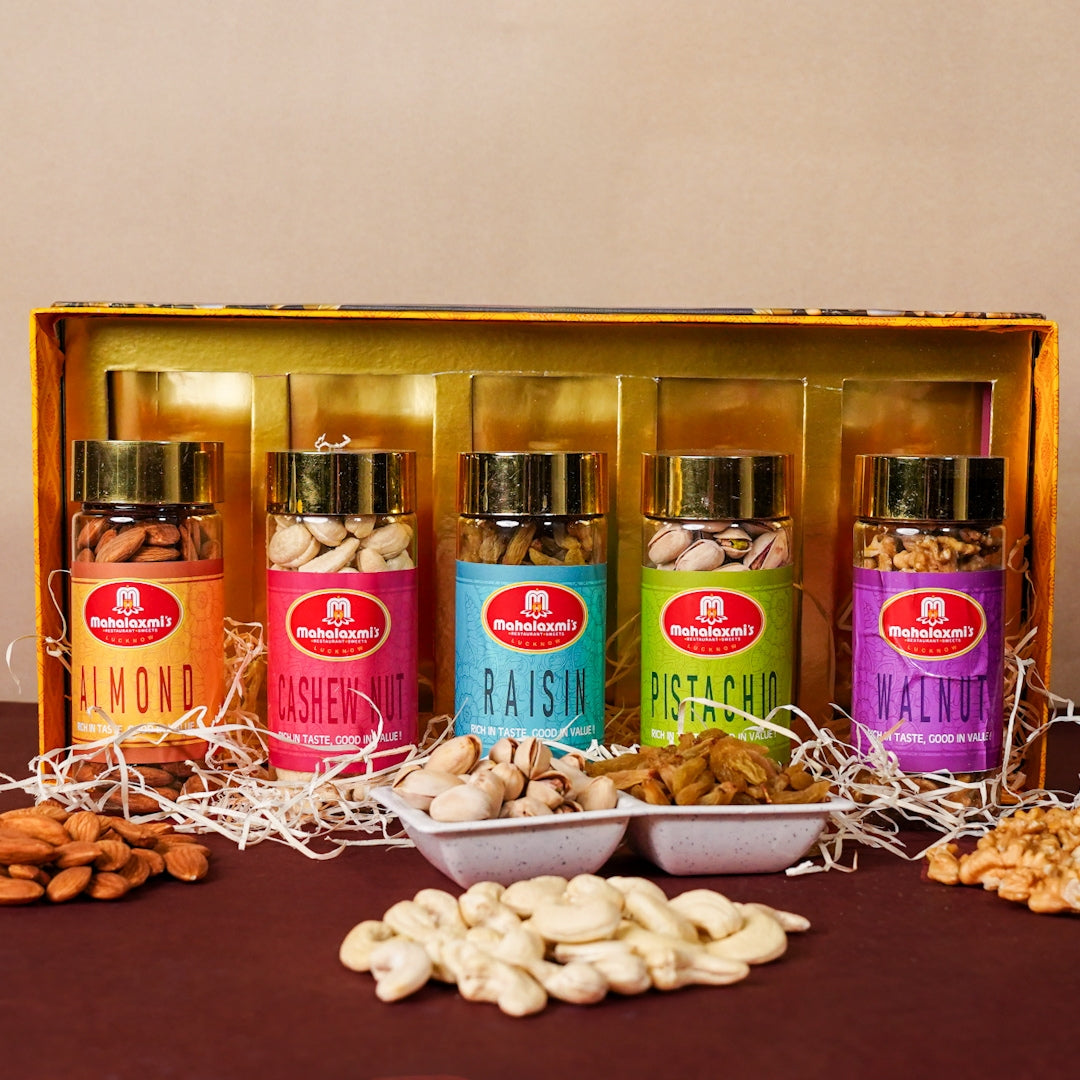 Mahalaxmi Royal Dry Fruits Box – 5 Cans